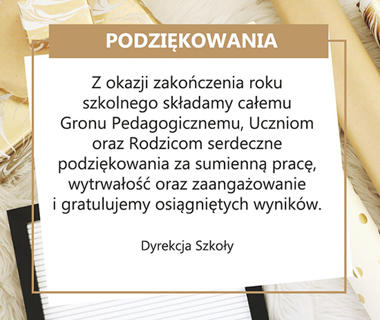 Podziękowania